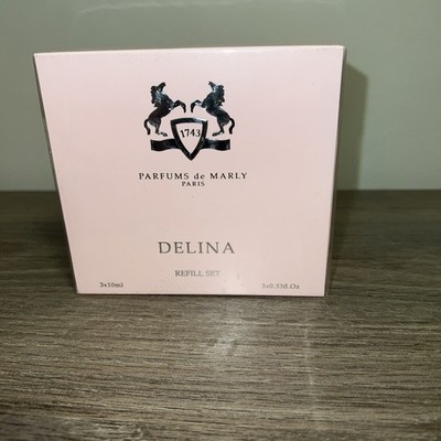 Parfums De Marly DELINA Eau de Parfum EDP Perfume REFILL SET  SPRAY  3X-  .33 oz