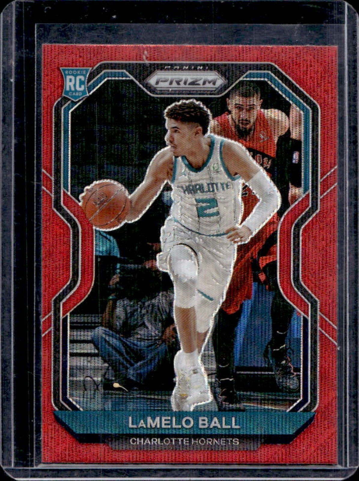 2020-21 Prizm LaMelo Ball RC Ruby Wave Prizm Rookie #278 Hornets