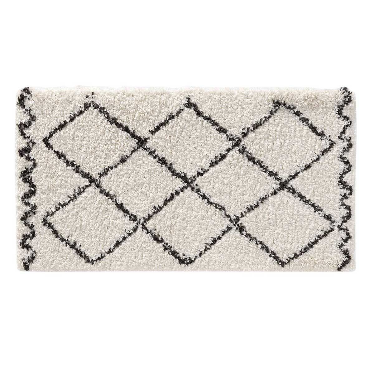 Tapis imprimé Saoura beige créez un coin cosy et bohème dans votre salon