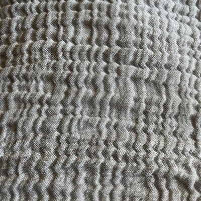 POTTERY BARN CLOUD COTTON/LINEN BLANKET ~ Queen ~ GRAY New Without Tags