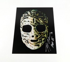 Gerry Cheevers Signed 8 x 10 Color Photo Goalie Mask HOF 85 Bruins Auto