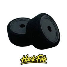 HackFab Foam 2.2" Rear Tires for Losi 22S Sprint or 2WD Buggy (Black Wheels) (2)