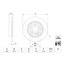 2x Bremsscheibe hinten für Mercedes CLA C118 X118 | 26204049