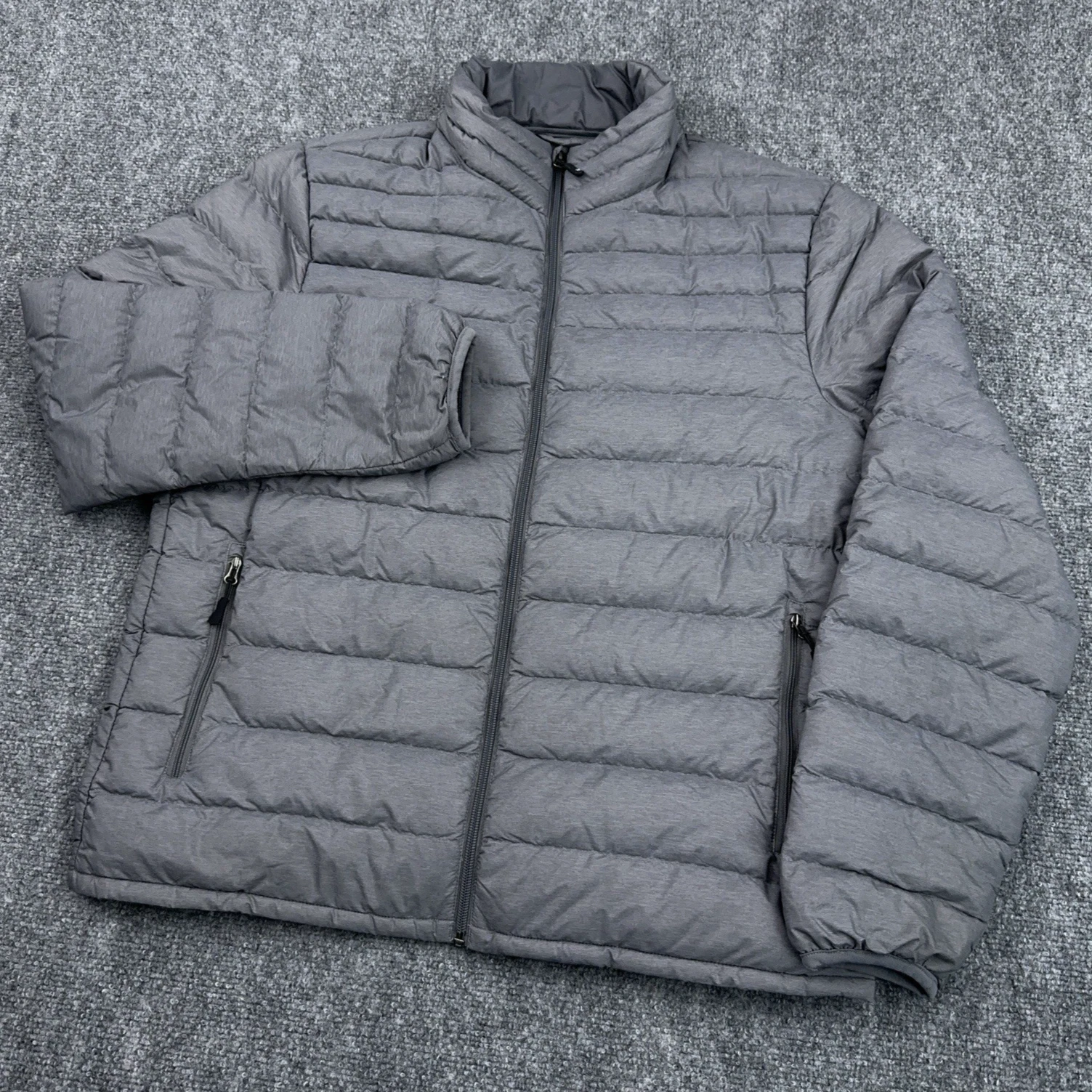 32 Degrees Heat Down Puffer Jacket Men's Medium Full Zip Lightweight Insulated