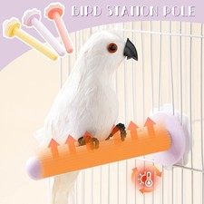 Bird Station Pole Winter USB Heated Bird Perch Stand Warmer for Cage Accessories