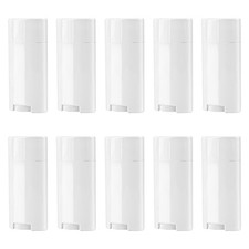 Empty Deodorant Containers 2.5 Oz 4.5 X 2.24 X 2.2 Inch White - Refillable