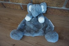 SECURITY Blanket Blankets BEYOND Gray White ELEPHANT Lovey Doll Ball Feet