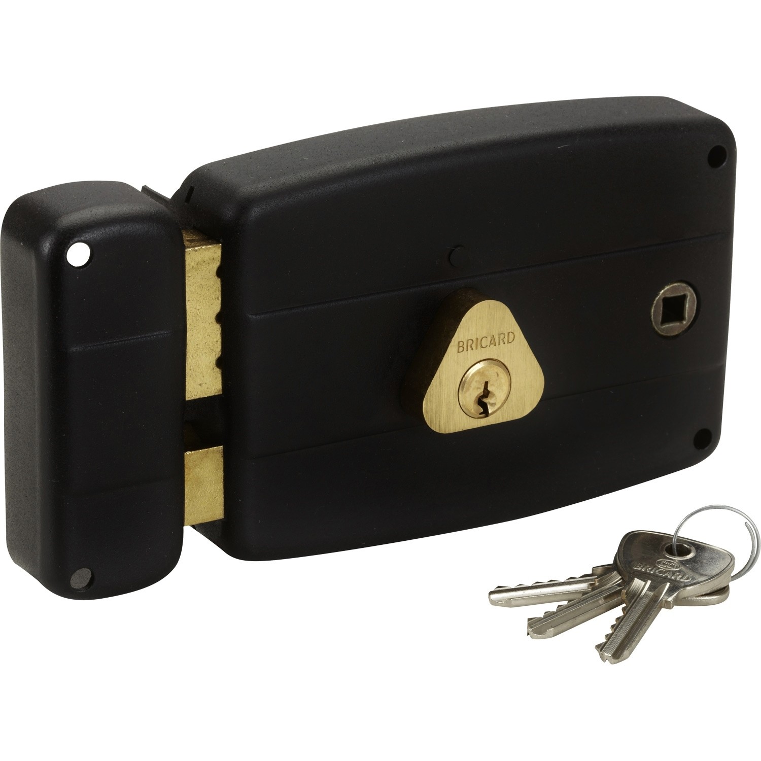 Serrure en applique horizontale gauche Bricard contre le blocage de porte