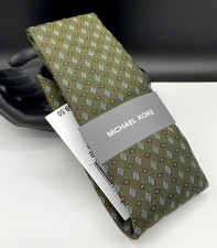 MICHAEL KORS Men's Silk Blend Tie  Pistachio  Pinon Neat  NEW MSRP 69.50