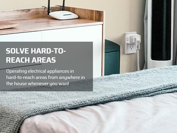 DEWENWILS Wireless Remote Control Outlet Switch, 3 Outlets 1 Remote, 100FT RF