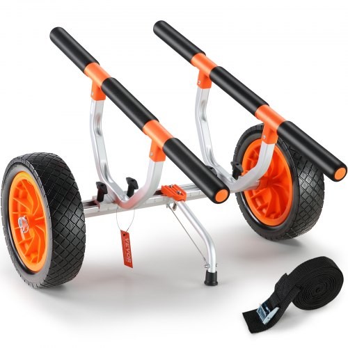 Cart, 450lbs Load Capacity, Detachable Canoe Trolley Cart W.