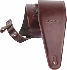 3.8" Wide Guitar Strap, Full Grain Italian Leather Adjustable Guitar Straps with