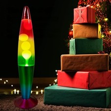 Retro Lava Lamp 16" Classic Design 10 Colours Glitter & Lava Light Home Decor