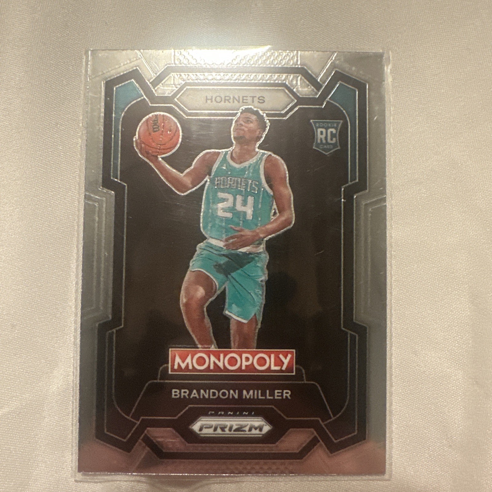 2023-24 Panini Prizm Monopoly Brandon Miller RC Silver Rookie #15