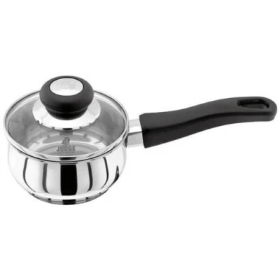 JUDGE VISTA STAINLESS STEEL 12CM SAUCE PAN & LID 500ML JJ03 PREVIOUSLY JJ03A