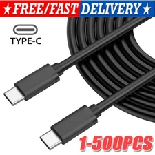 USB-C to USB C Type-C Fast Charging Data SYNC Charger Cable Cord 3/6/10FT lot