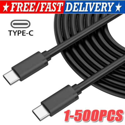 #ad USB C to USB C Type C Fast Charging Data SYNC Charger Cable Cord 3 6 10FT lot $379.18