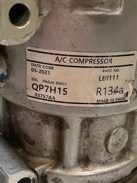 A/C Compressor QP7H15 LEO111 03757AA WXSNKJ - USED | eBay