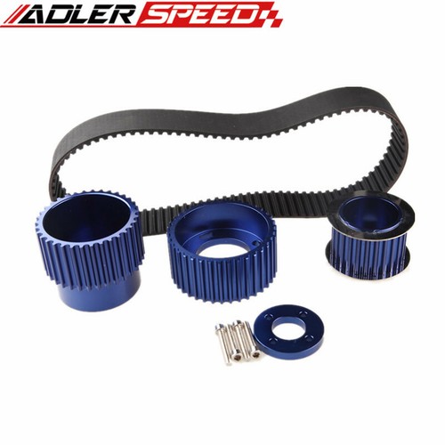 Kit de polea de accionamiento azul Gilmer correa de muesca de 1,5" para 12A 13B 20B 15 mm RX7 FD FC RX3 - Imagen 2 de 3