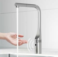 VIGO Jewel Touchless Sensor 15 in. Single Handle Pull-Out Kitchen Faucet