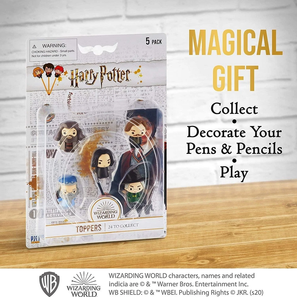 Conjunto de bonecos Harry Potter Pencil Toppers 5 peças Rubeus Remo Severus Albus Minerva - Imagem 4 de 4