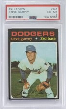 Steve Garvey 1971 Topps RC PSA 6 Rookie Card Centered Beauty #341. rookie card picture