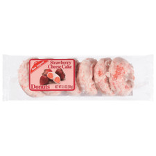 Bon Appetit Mini Donuts de Queso Fresa, 6 Unidades - Frutales y Cremosos (Pack...