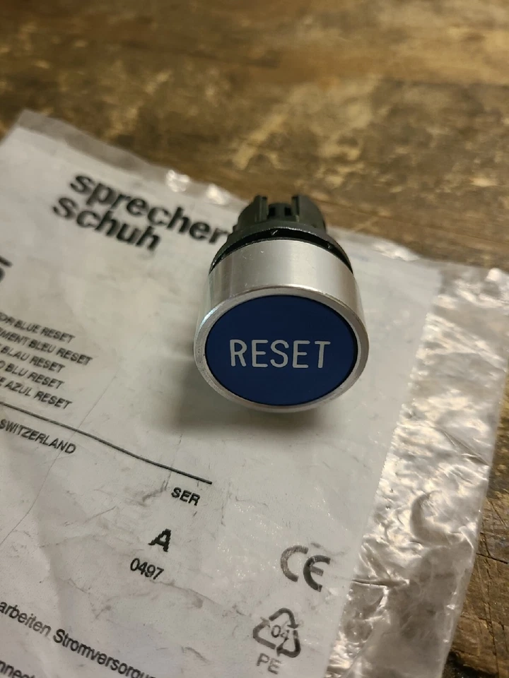 SPRECHER + SCHUH..BLUE RESET BUTTON...D5M-R607W..NEW..SEE PHOTOS.. - Image 4 of 4