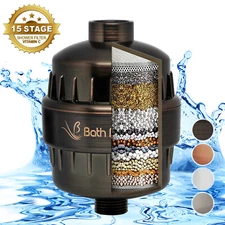 BathBeyond Vitamin C 15 Stage High Output Shower Head Filter With cartridge