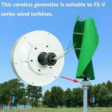 800W Permanent Maglev Generator Outer Rotor 3Phase Use for Vertical Wind Turbine