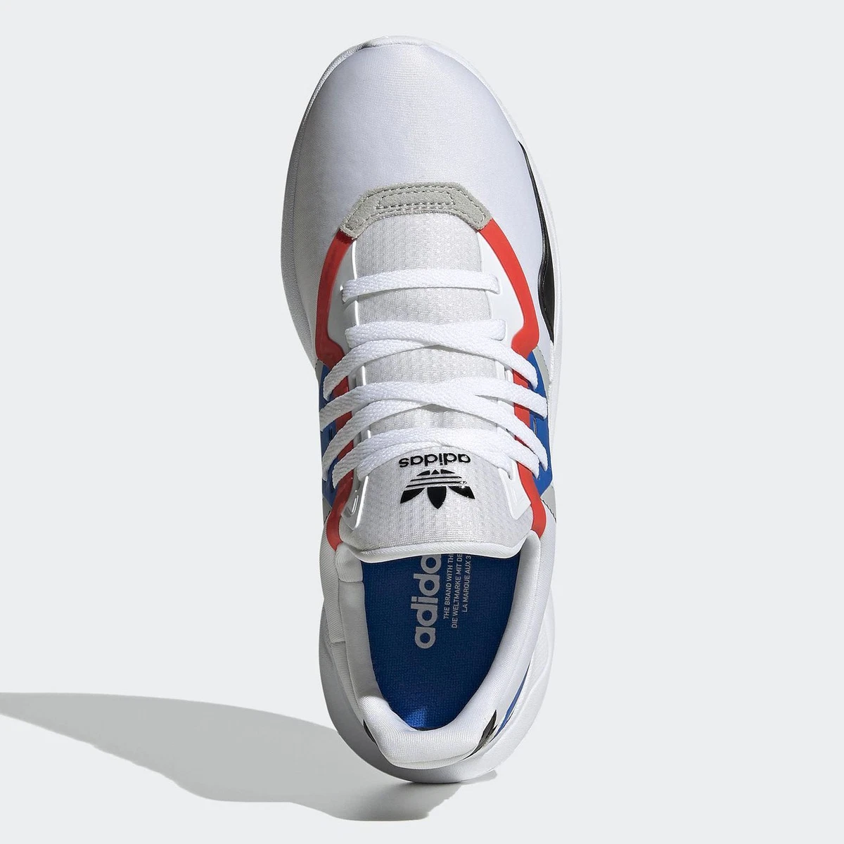 Adidas Originals Flex Baskets Sportif Baskets Semelle Flexible Blanc Rouge Bleu