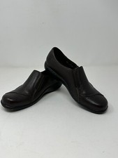 Clarks Bendables Loafers Women's Sz 6 M Brown 80633 Leather Shoes Comfort O7