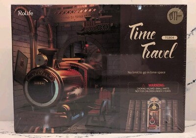 Time Travel - 3D Creative Bookend kit by Rolife Nightlight Sealed NIP