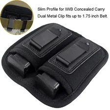 IWB Magazine Holster for 38 9mm .40 .45 Pistol | Handgun Mag Pouch | 7 10 15 RD