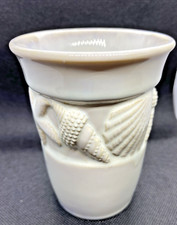 Croscill Decor for Bathroom 4" Ceramic Cup Toothbrush Holder Seashell Design EC