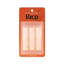 3 Pack Rico Baritone Saxophone Reeds  1.5 Strength 1 1/2 RLA0315