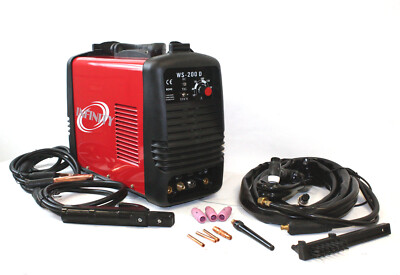 110V 220V DC Inverter 200 amp Argon Gas TIG & ARC STICK MMA Welding DC  Welder