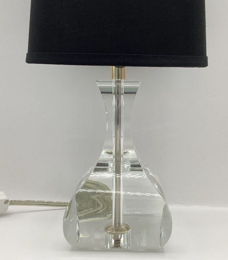 Lámpara de mesa Brigette 3331 mini acento cristal plomo de Robert Abbey Foto 4 de 4