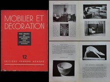 MOBILIER ET DECORATION n°12 1932 SALON D'AUTOMNE, PUIFORCAT, LALIQUE, WAROQUIER