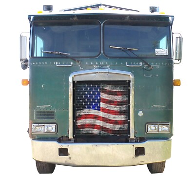 Premium Old Glory Mesh Bug Screen Kenworth K100E by GrilleAdz