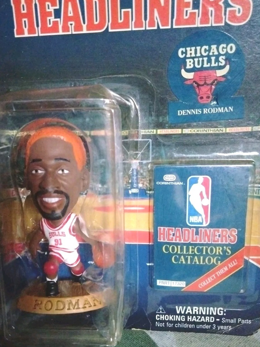 Dennis Rodman - Chicago Bulls Headliners - Orange Hair - rare