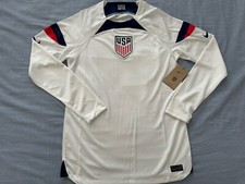 New USMNT Nike 2022/23 USA Mens Soccer Long Sleeve Jersey Small NWT World Cup