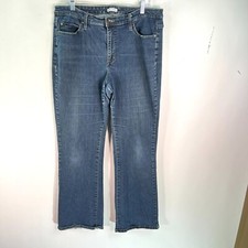 Lee Womens Lower On The Waist Casual Blue Denim Straight Leg Jeans Size 36X32