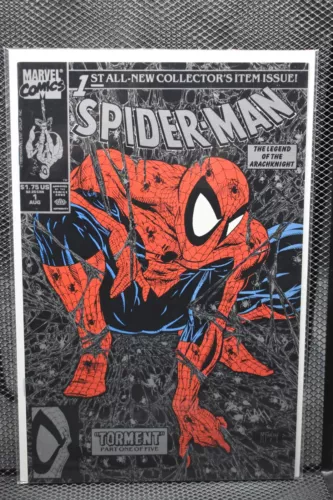 Spider-Man #1 Direct Silver Variant Marvel 1990 Todd McFarlane Torment 9.6