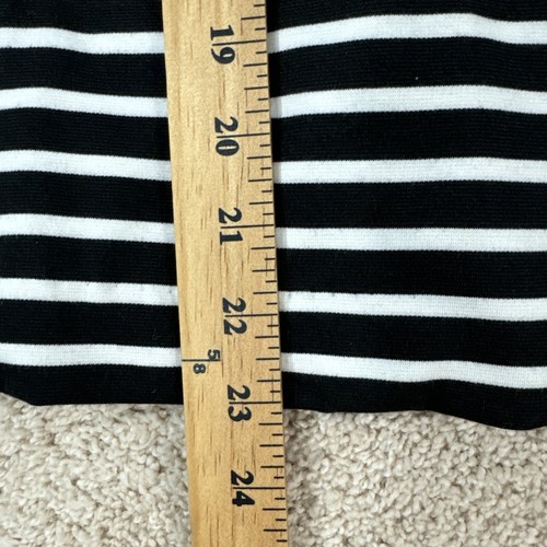 Christian Siriano Jacket Womens XL Blazer Black/White Stripe 3/4 Sleeve Knit - Picture 10 of 17