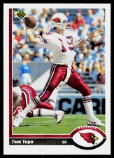 Tom Tupa, 1991 Upper Deck, #554, Phoenix Cardinals,
