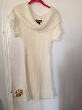 Say What White Sweater Dress Large