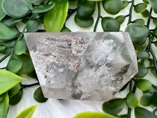 Garden Quartz Freeform - 2.5" Lodolite Free form - Natural Garden Quartz