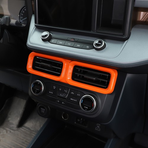 Kit de ajuste de cubierta de aire acondicionado de control central interior naranja para Ford Maverick 2022-23 - Imagen 76 de 121
