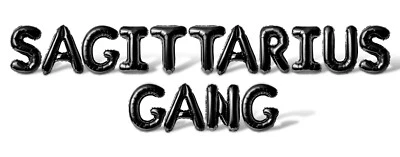 SAGITTARIUS GANG Letter Balloon Banner - 10 Color Options - Birthday Party Decor - Image 1 of 4